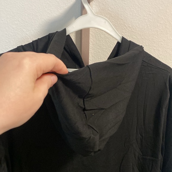 Spooky Season Black Graphic Print Long Sleeve Shirt with Hood - Picture 7 of 8